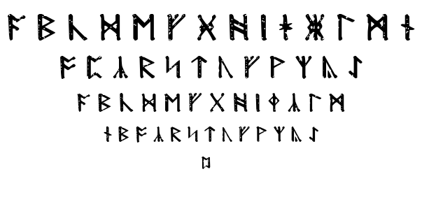 Modraniht Runic font