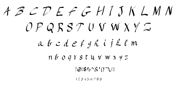 Once upon a time font