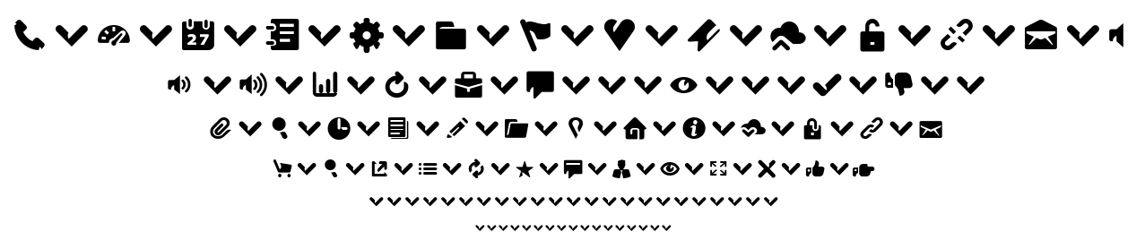 Breezi Icon Set font