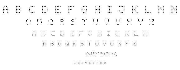 Dot Digital-7 font