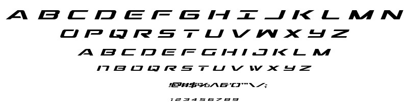 Outrider font