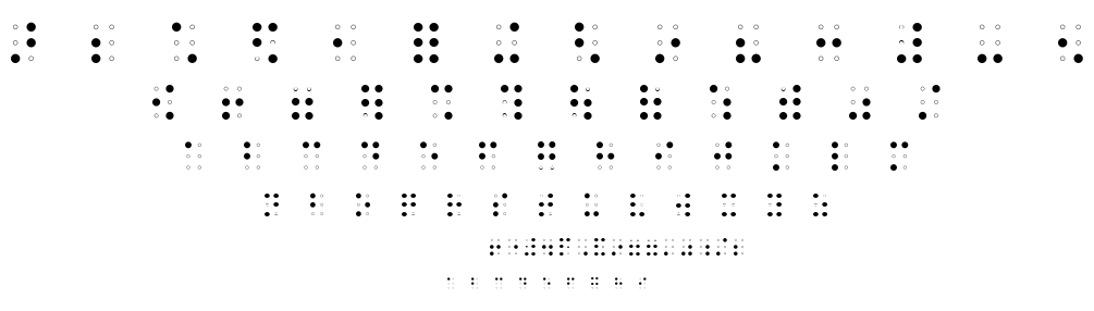 Braille AOE font