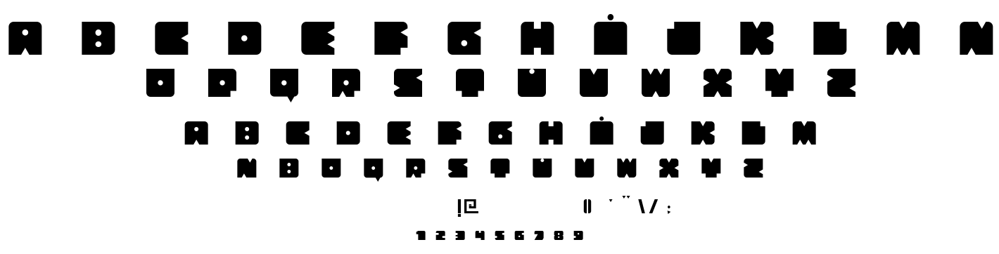 Bloquer Modular font