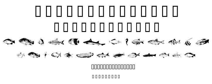 Fishy Print AOE font