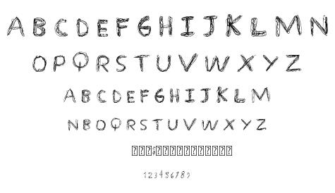 Over Scribble font