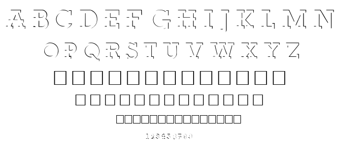 Relief Deco font