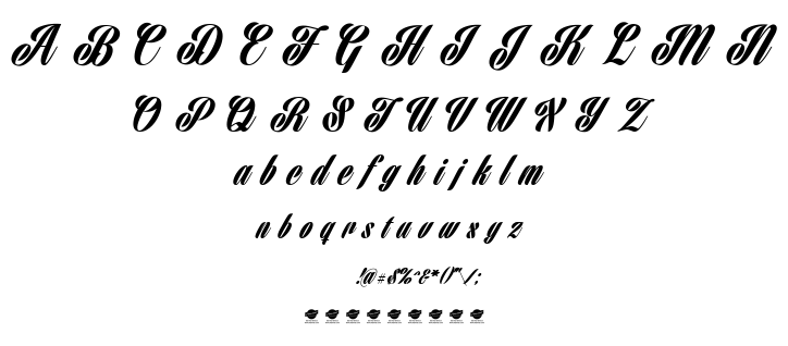 Harbell font