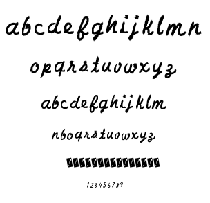 Charcoal Script font