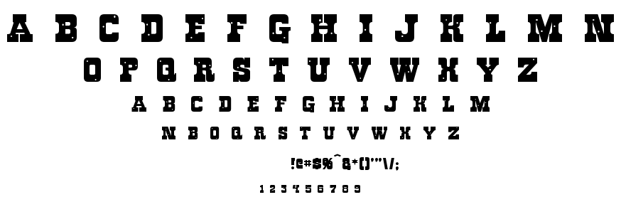 Rough Knight font