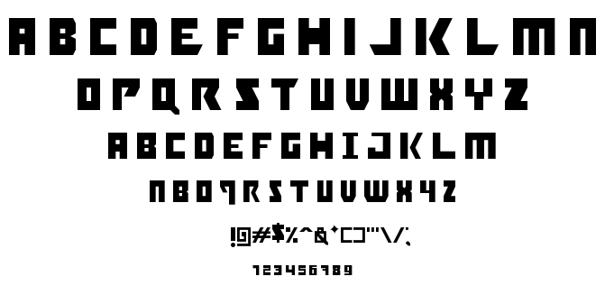 Booyakasha font