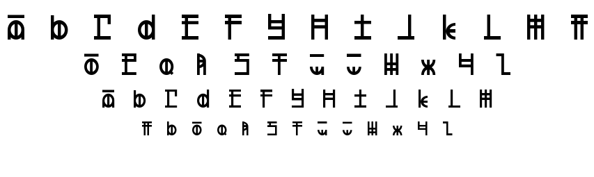 Defeated font