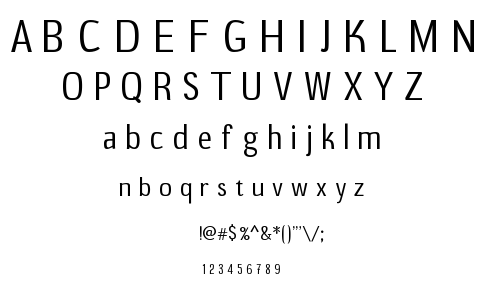 B20 Sans font