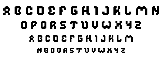 glitch font