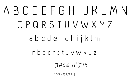 Hallo sans font