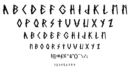 Tropichaos Cross font