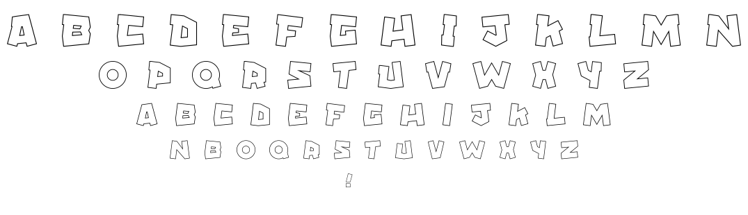 Stick font