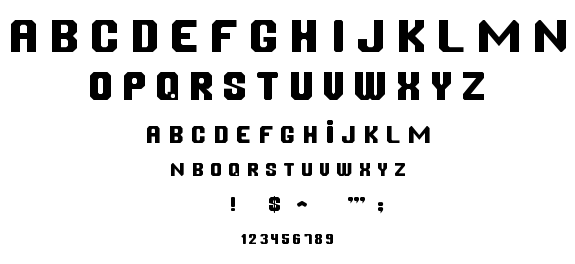 Chanfrada font