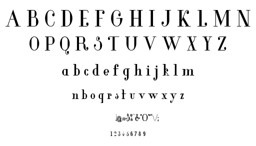 Glamor font