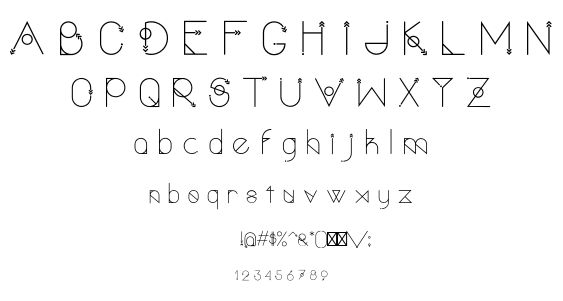 Polar Vertex font