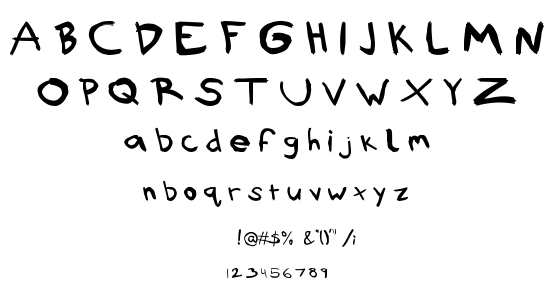 Rubbish font