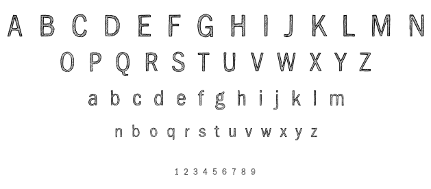 Sketch Gothic font