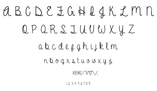 A Gentle Touch font