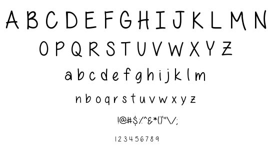 All Things Pink font