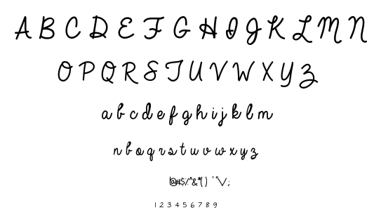 Always In My Heart font