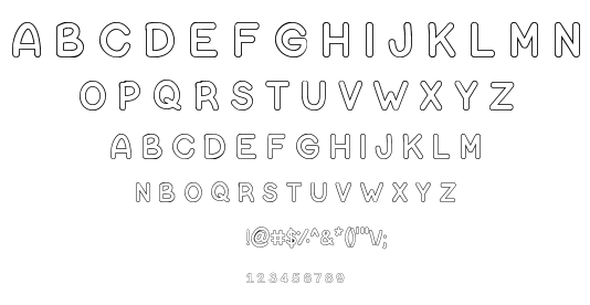 Bubble Letters font