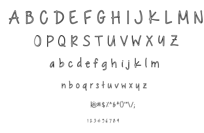 Chocolate Covered Raindrops font