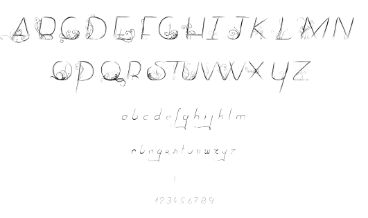 Dancing on the grass font