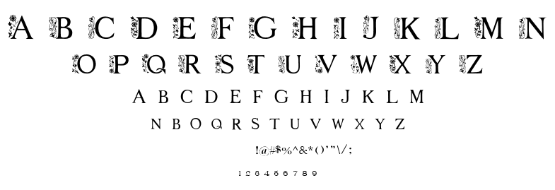 Flowergarden font