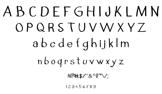 N secret i love you font