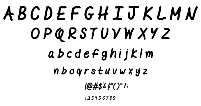 Mf I like it BOLD font