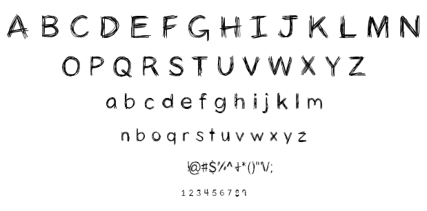 Anics Tricken font