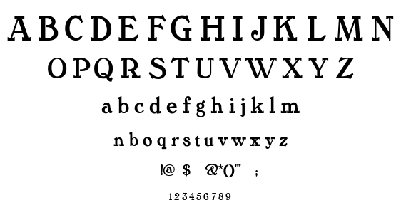 Tanglewo font