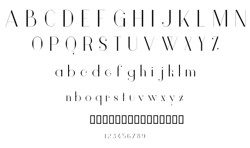 Vanity font