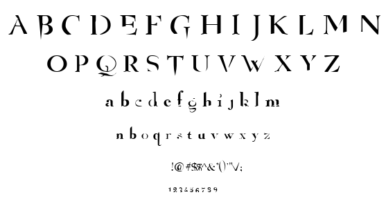 Angelized font