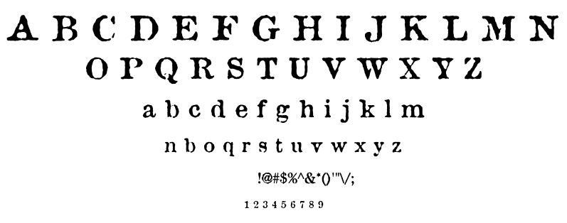 Attic font