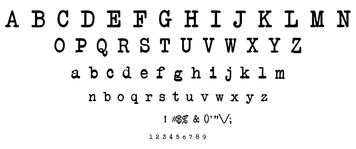 Atwriter font