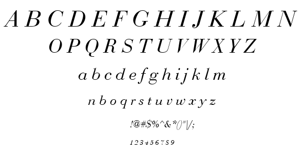 Bedini font