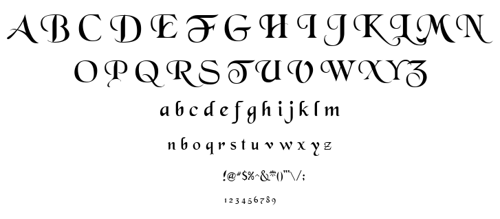 Blkchcry font