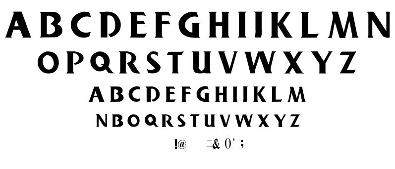 Buschgarden font