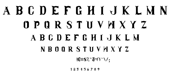 Clamdi1 font
