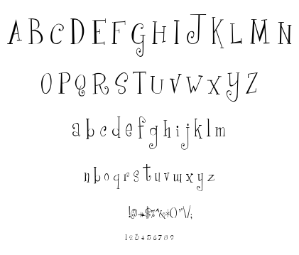 Curly Cue font