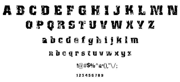 Distres2 font