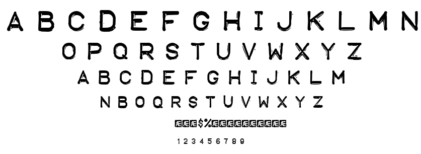 Embosst1 font