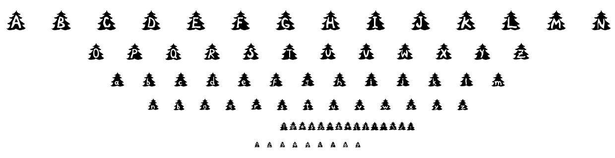 Christmas Tree font