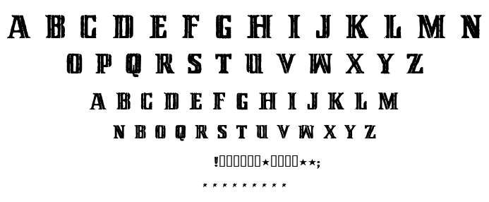Cinquenta mil metic font