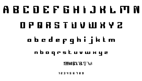 COMPUTER Robot font